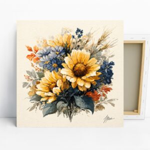 Sunflower Bouquet Art