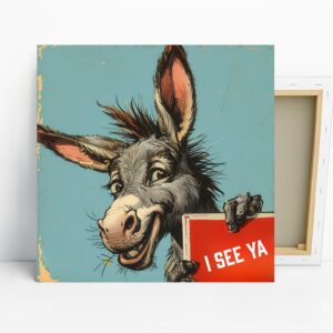 Donkey Says I See Ya Art