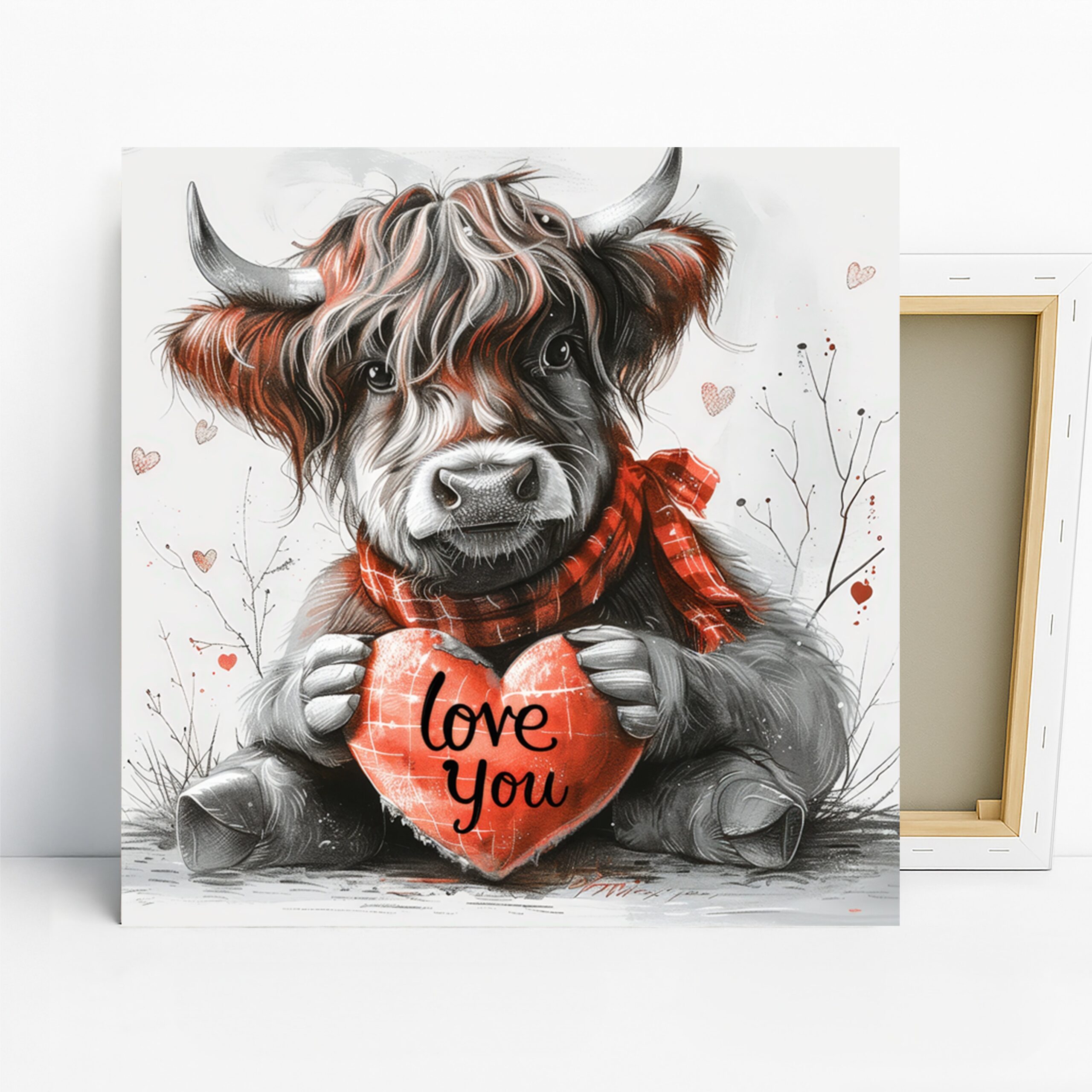 1.jpg Highland Cow Art