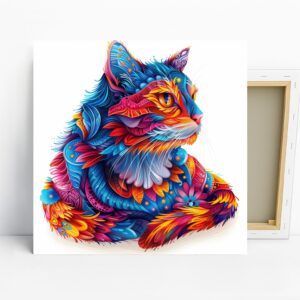 Psychedelic Cat Art
