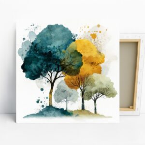 Watercolor Trees Art