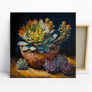 Succulent Garden Pot Art