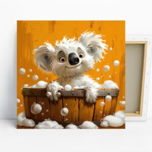 Koala Bath Time Fun Art