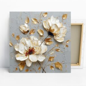 Gold Floral Art