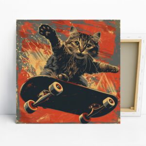 Skater Cat Art