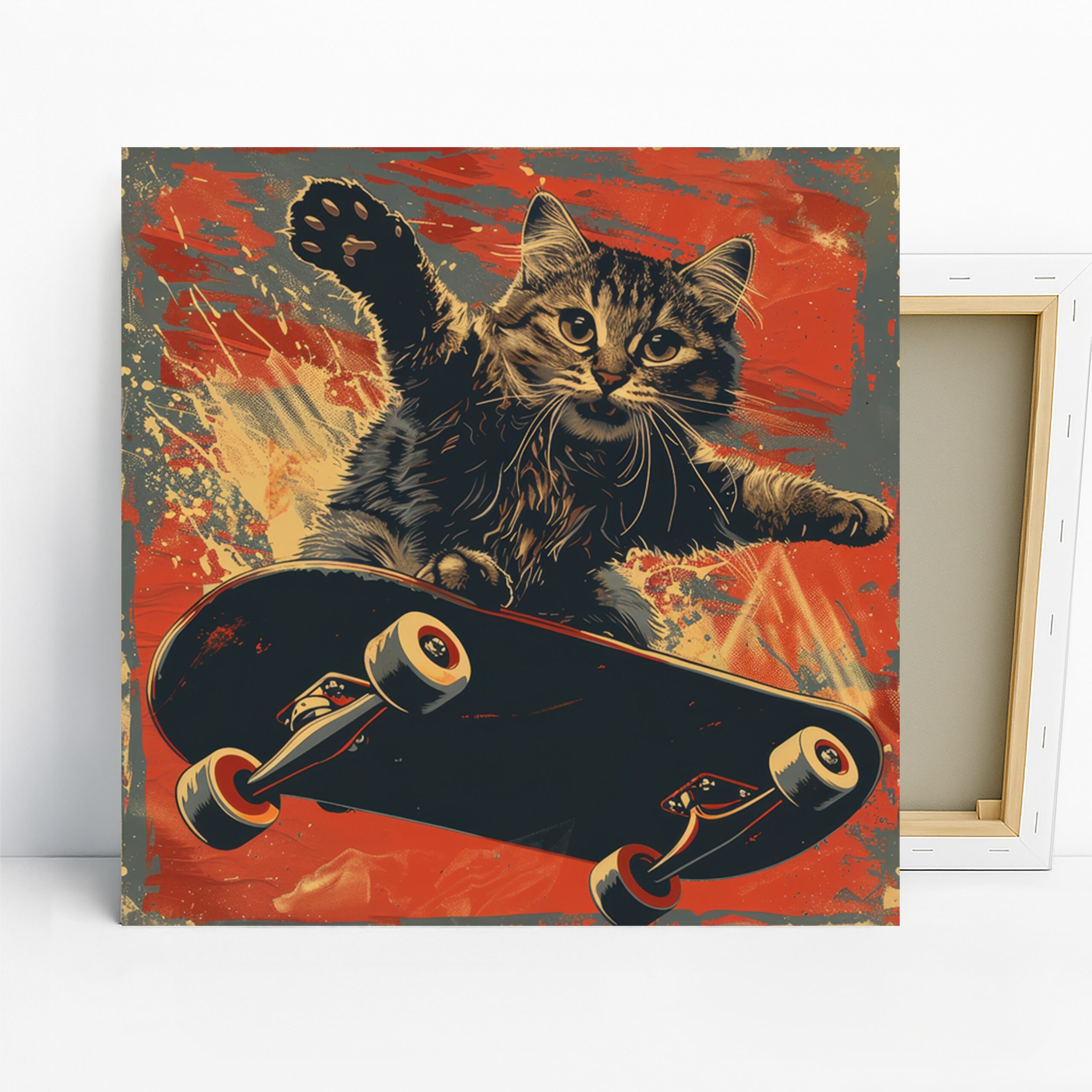 1.jpg Skater Cat Art