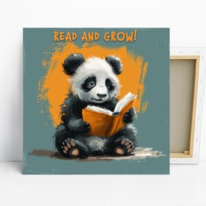 Panda Reading Art