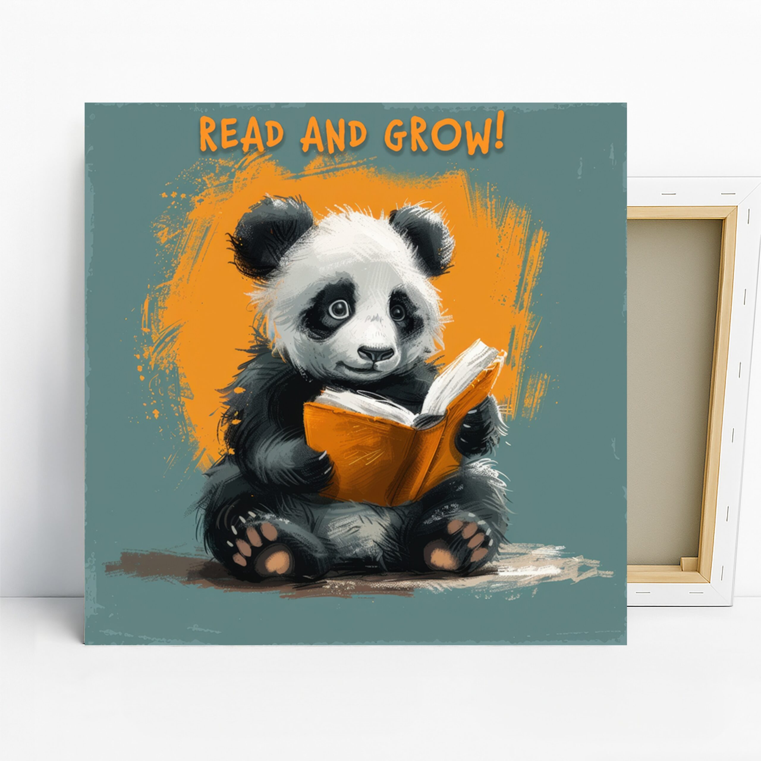 1.jpg Panda Reading Art