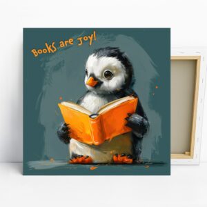 Penguin Reading Art