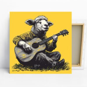 Sheep Guitar Art