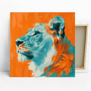Lion Abstract Art