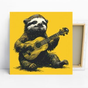 Sloth Guitar Art