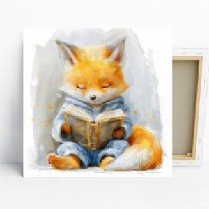 Fox Reading Art