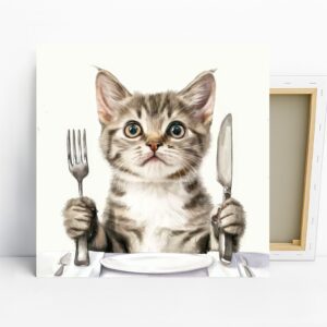 Kitten Dinner Art