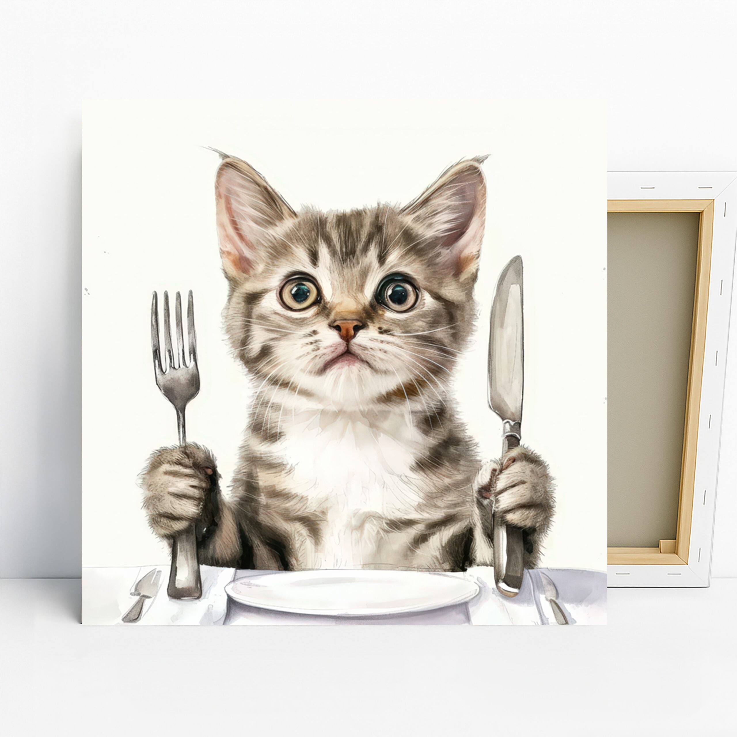 1.jpg Kitten Dinner Art