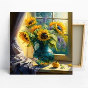 Sunflowers Window Art