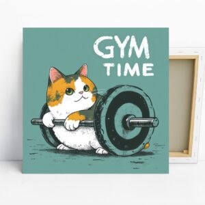 Cat Gym Time Art