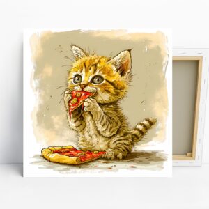 Kitten Pizza Art