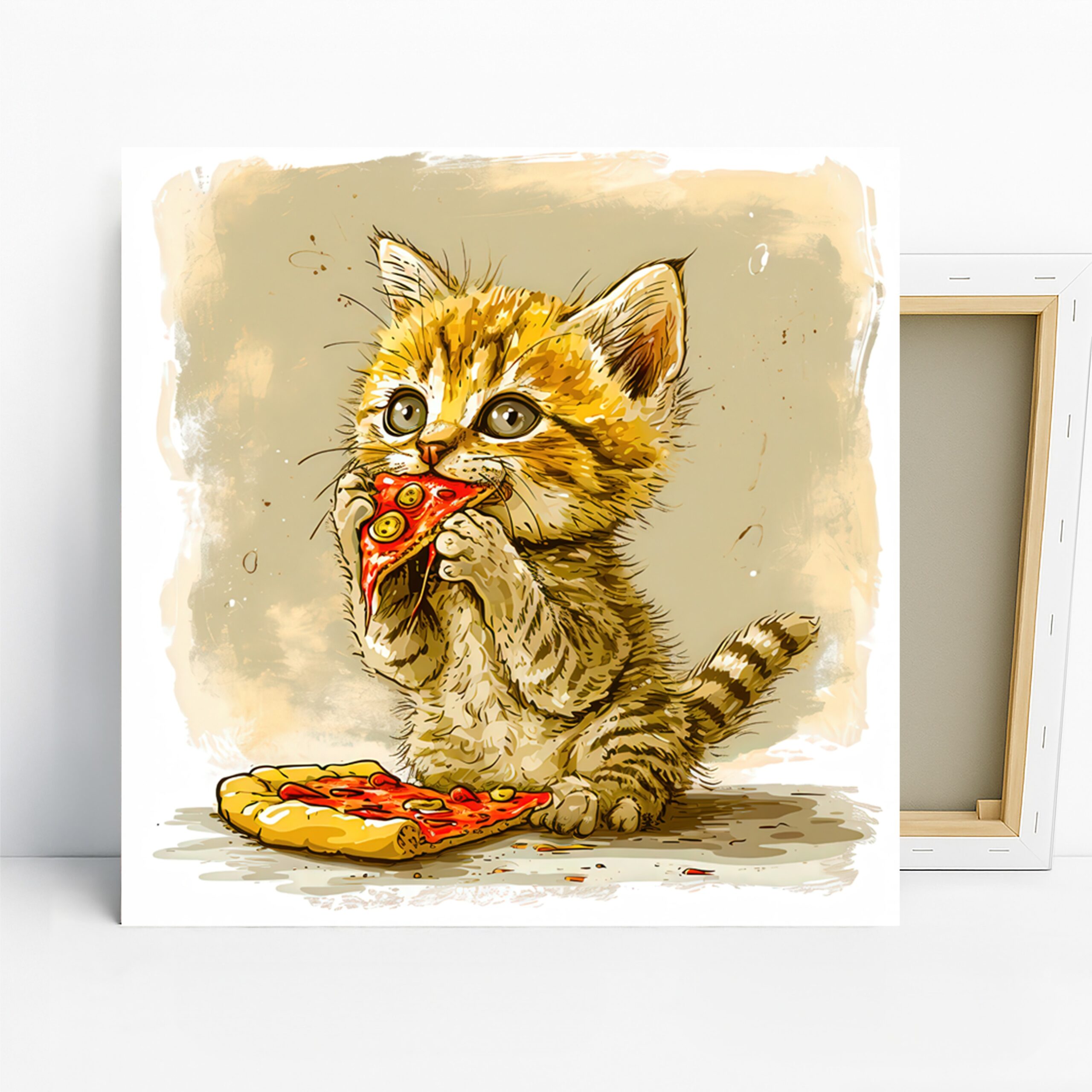 1.jpg Kitten Pizza Art