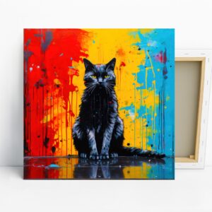 Black Cat Splash Art