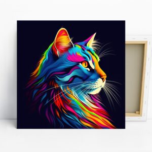 Rainbow Cat Art
