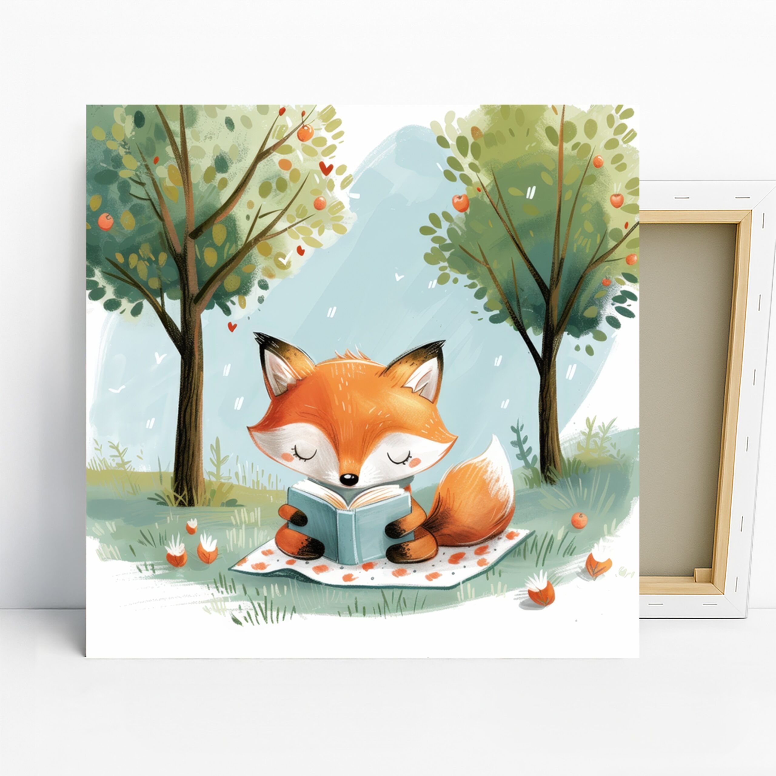 1.jpg Fox Reading Art