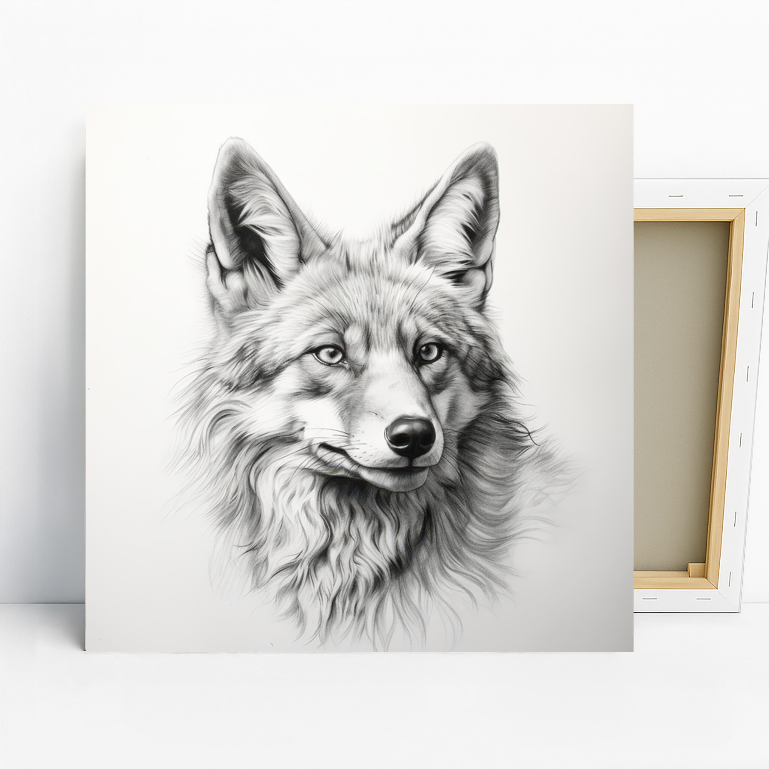 1.jpg Wolf Portrait Art