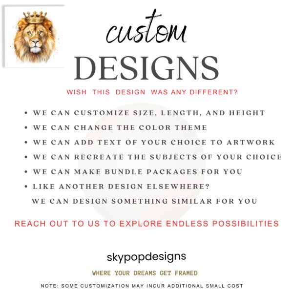 Lion King Crown Art Canvas or Poster