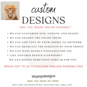 Lion Floral Crown Art