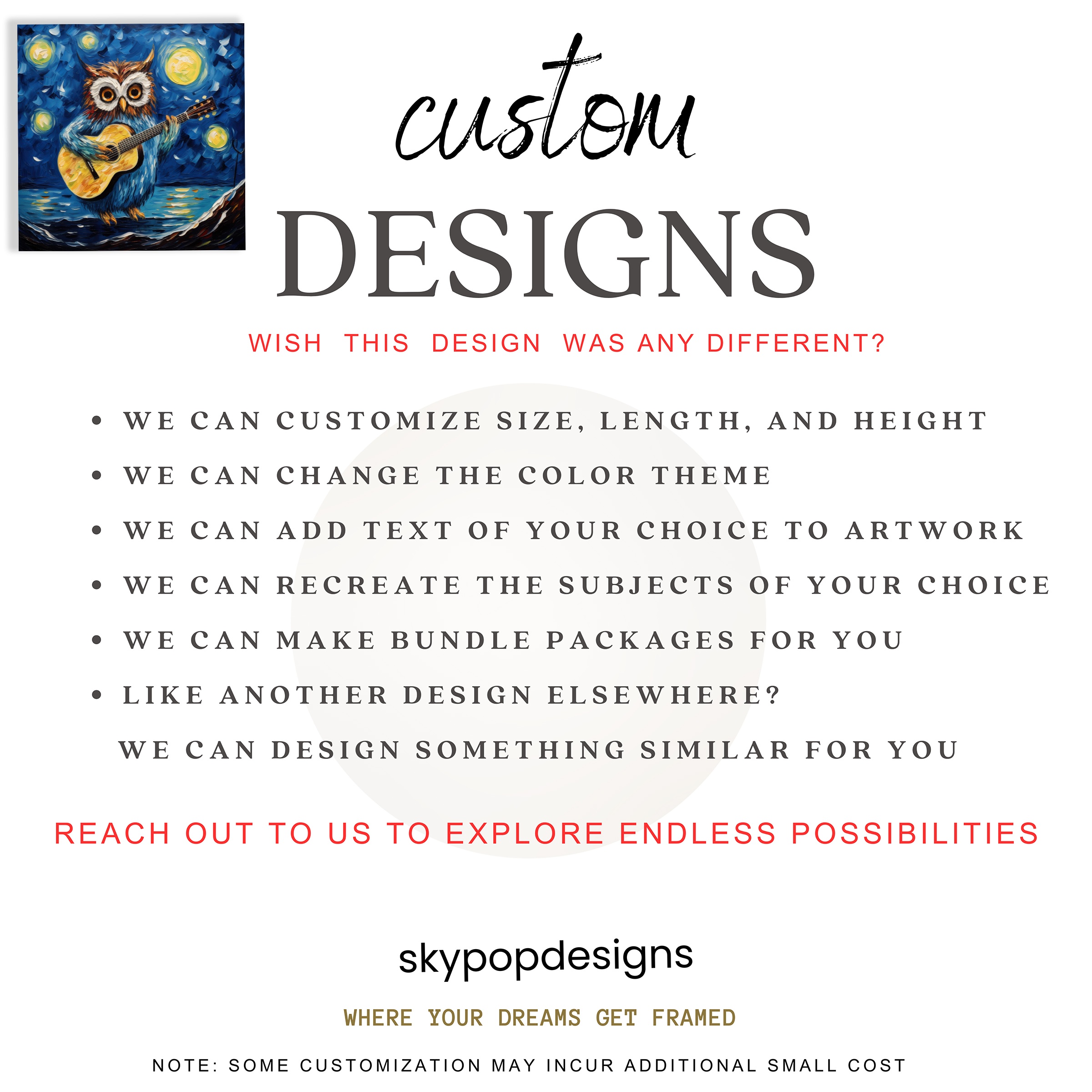 10.jpg Owl Guitar Starry Night Art