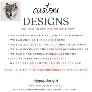 Wolf Floral Crown Art