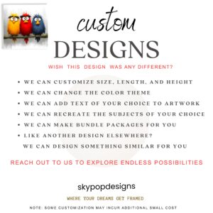 Colorful Cartoon Birds Art
