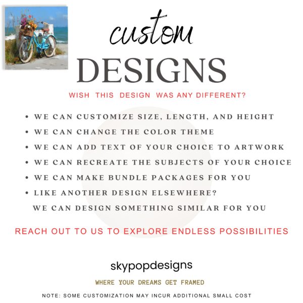 Beachside Bicycle Blooms Art