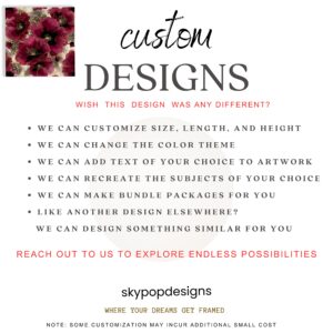 Burgundy Blossom Art