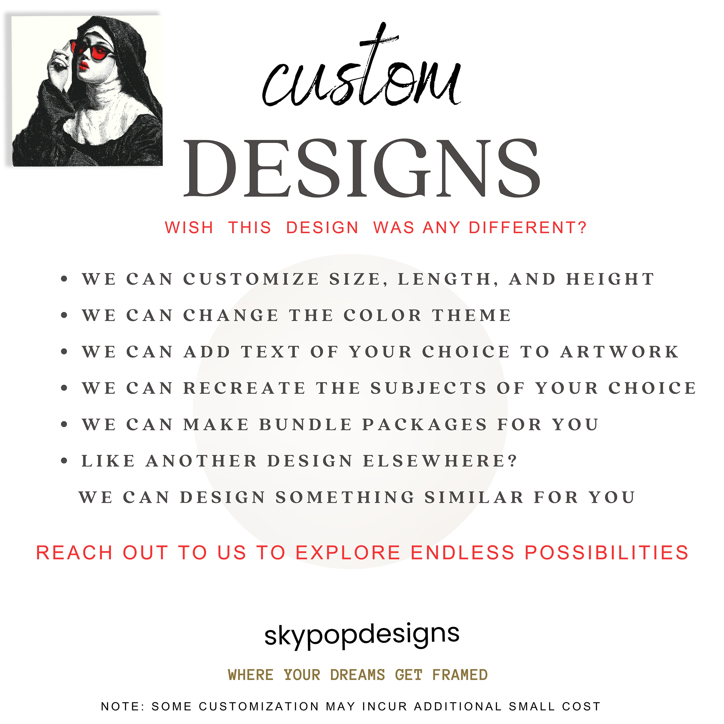 10.jpg Nun with Red Sunglasses Art