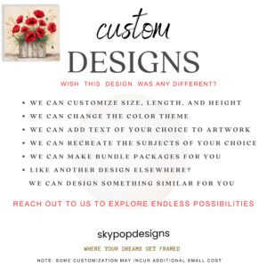 Red Poppy Bouquet Art