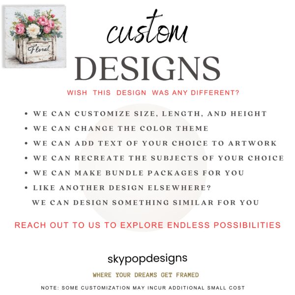 Rustic Floral Box Art