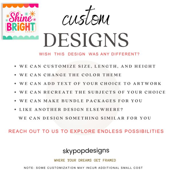 Colorful Shine Bright Art