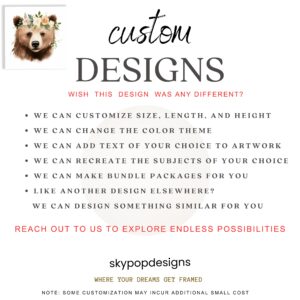Bear Floral Crown Art