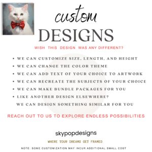 Dapper White Cat Art