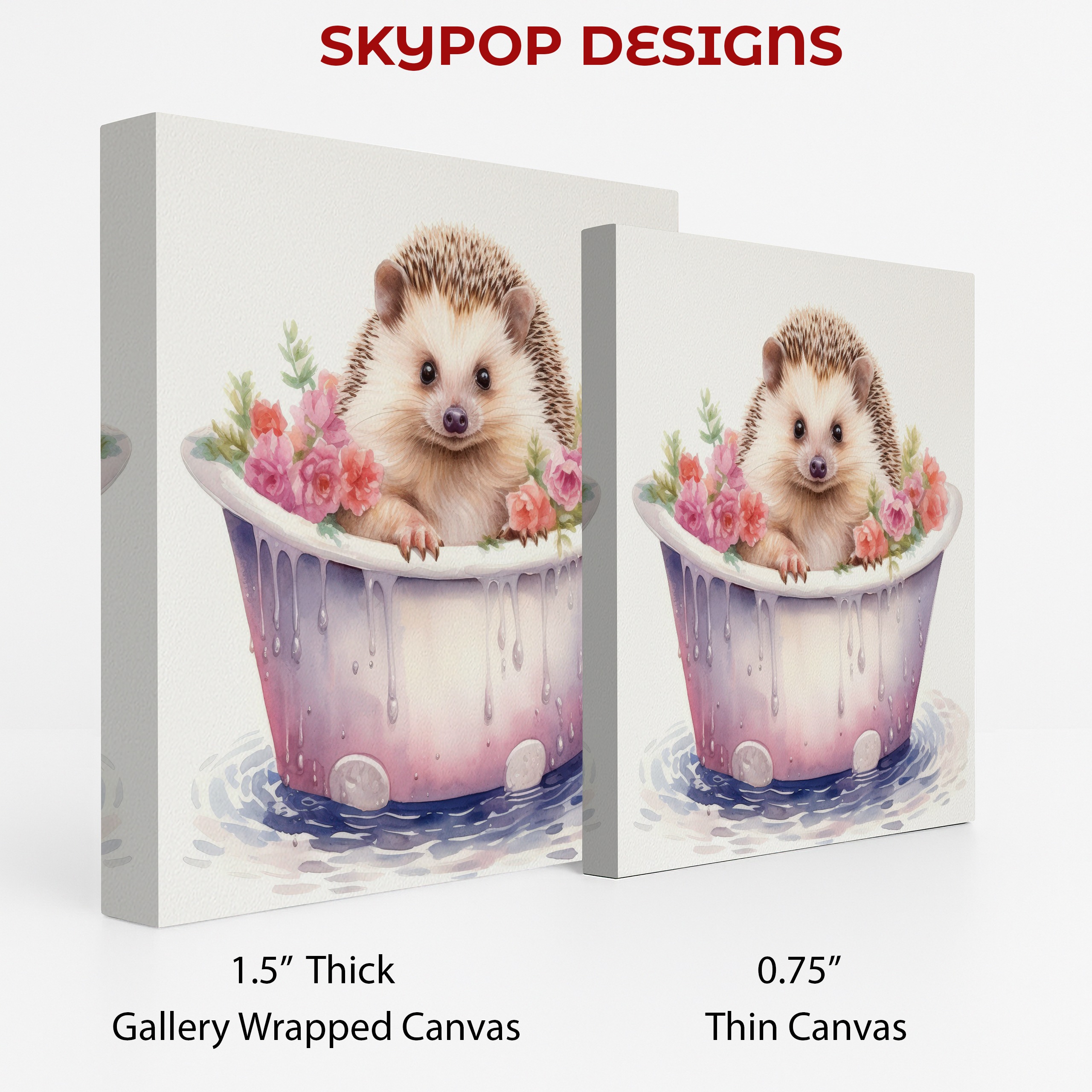 2.jpg Hedgehog Bathtub Art