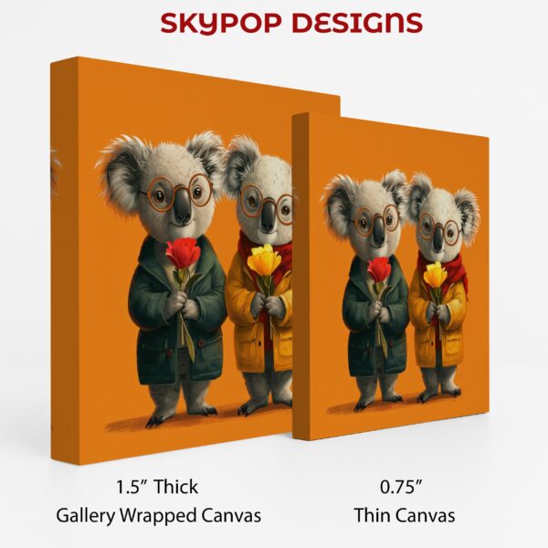 Koala Hugs and Flowers Art