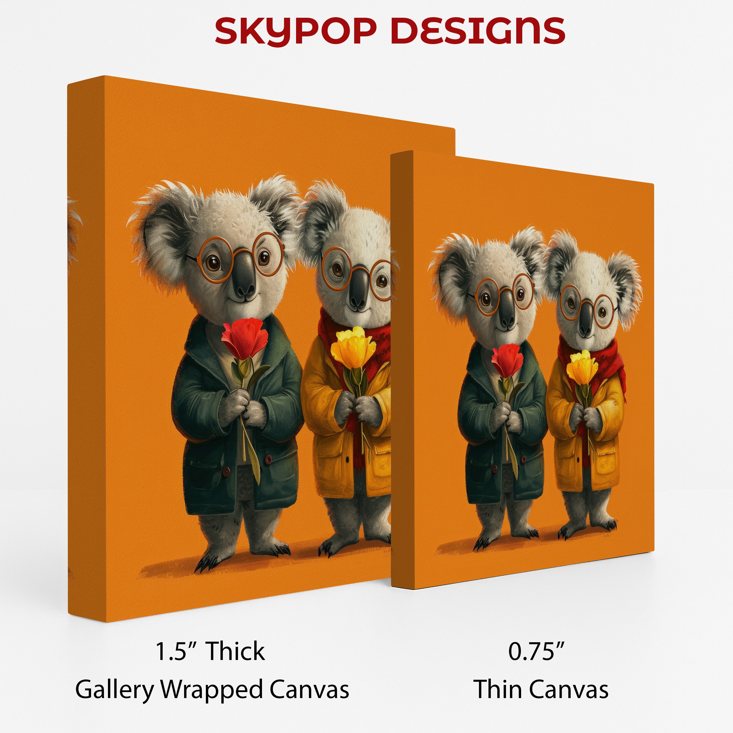 2.jpg Koala Hugs and Flowers Art