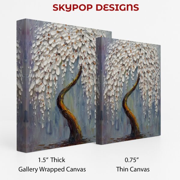 White Blossom Tree Art