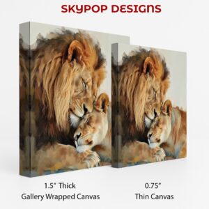 Lion Embrace Art