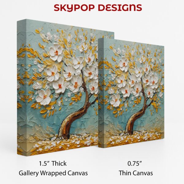 White Blossom Tree Art