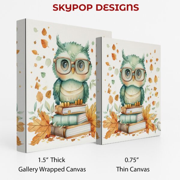Owl Reading Books Art