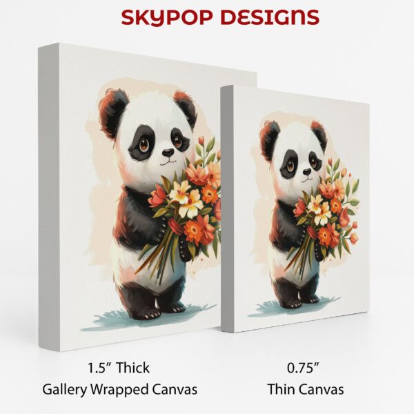 Panda Flower Bouquet Art