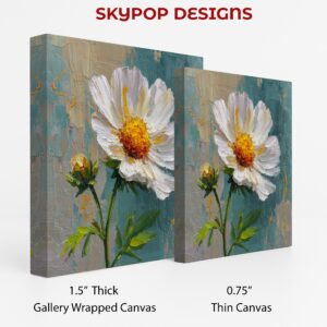 White Daisy Bloom Art