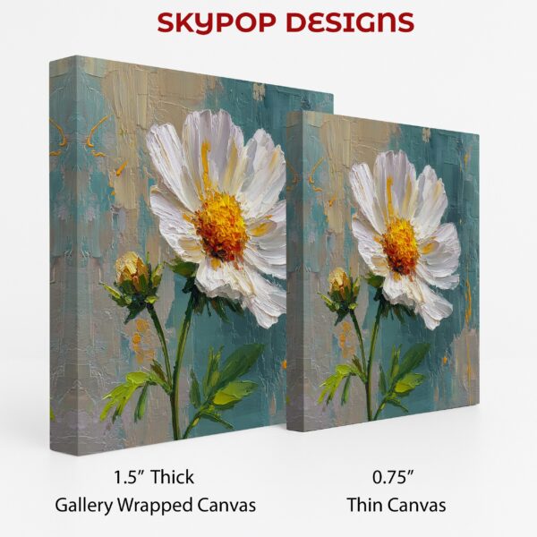 White Daisy Bloom Art